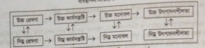 প্রেষণার সাথে কর্মী সন্তুষ্টি ও উৎপাদনশীলতার সম্পর্ক